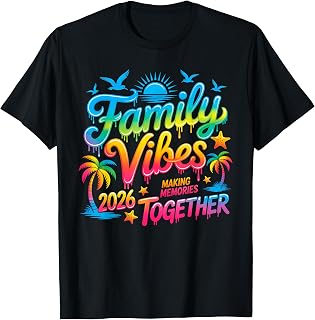 Summer Vacation Family Vibes 2026 Making Memories Together T-Shirt