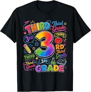 Tie Dye 3rd Grade Back to School Third Grade Teachers Kids T-Shirt
