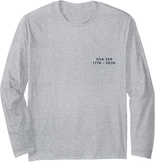 American Flag Vintage Poster 1776-2026 Independence 250th Long Sleeve T-Shirt
