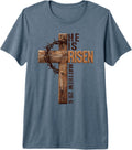 He is Risen Jesus Christian Faith Easter Day Tees