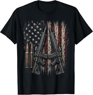 2nd Amendment Shirt Patriotic 2A Gun Rights American Flag T-Shirt