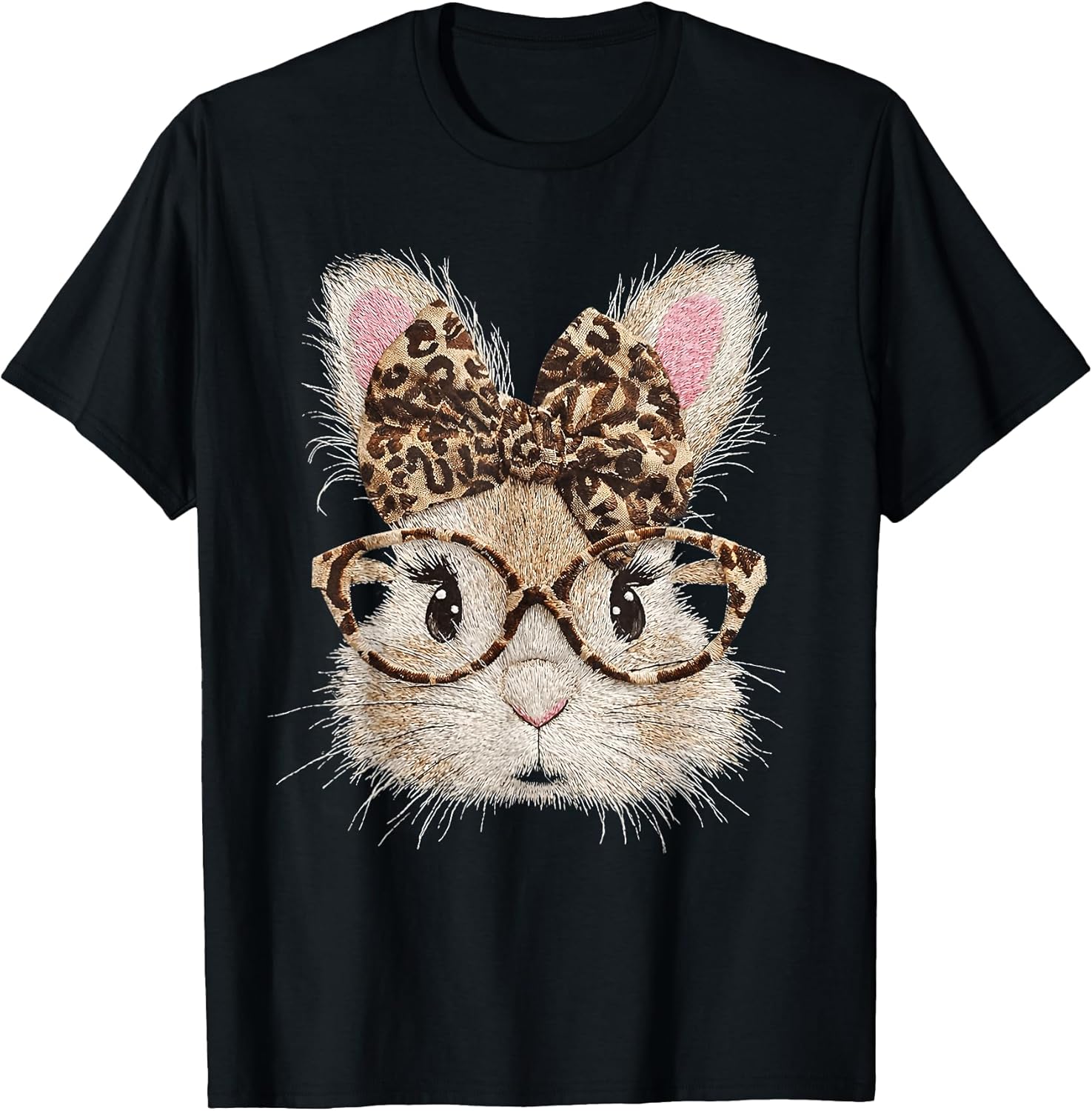 Bunny Face Glasses Bandana Leopard Rabbit Easter