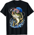 Fishing USA American Flag 4th of July Fisherman T-Shirt