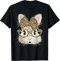 Easter Bunny Face Leopard Bow Women Girl Kids