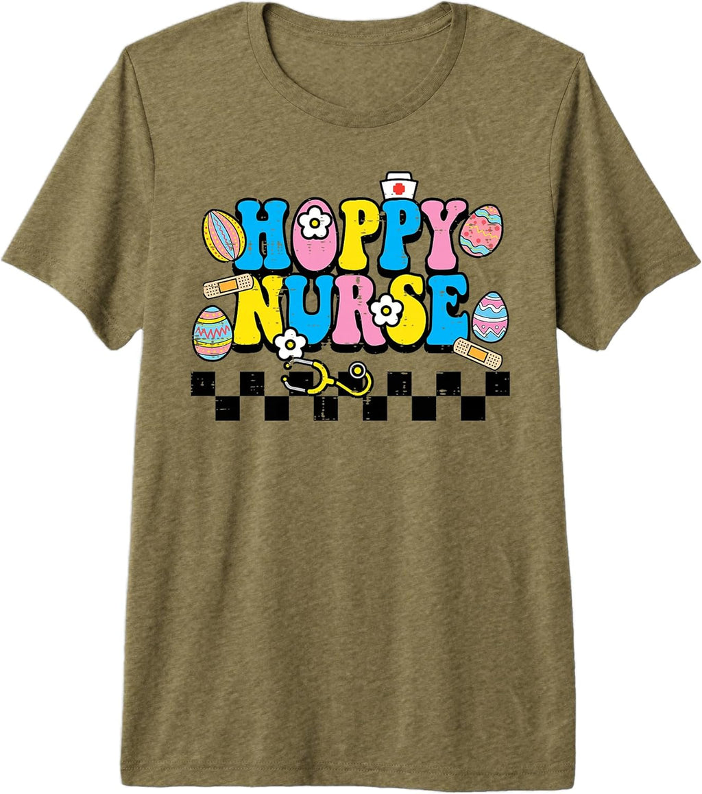 Nurse Easter Scrub Top Women Gifts
