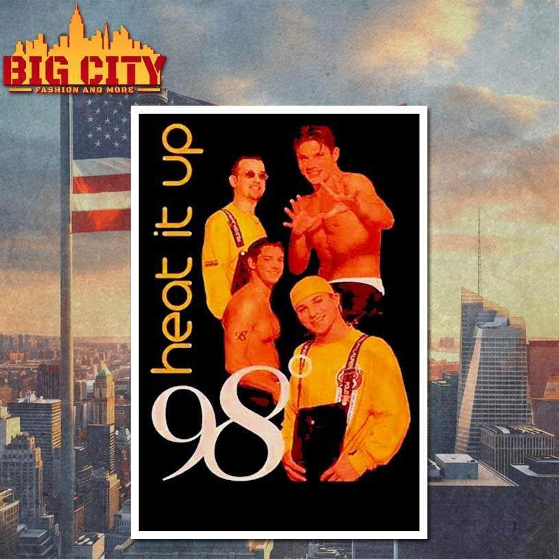 98 Degrees Heat It Up 1998 Shirt