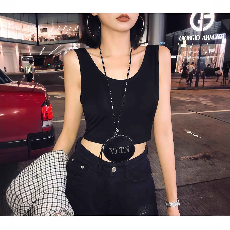 Padded Vest Women's Short Summer Navel Wrapped Chest 2025