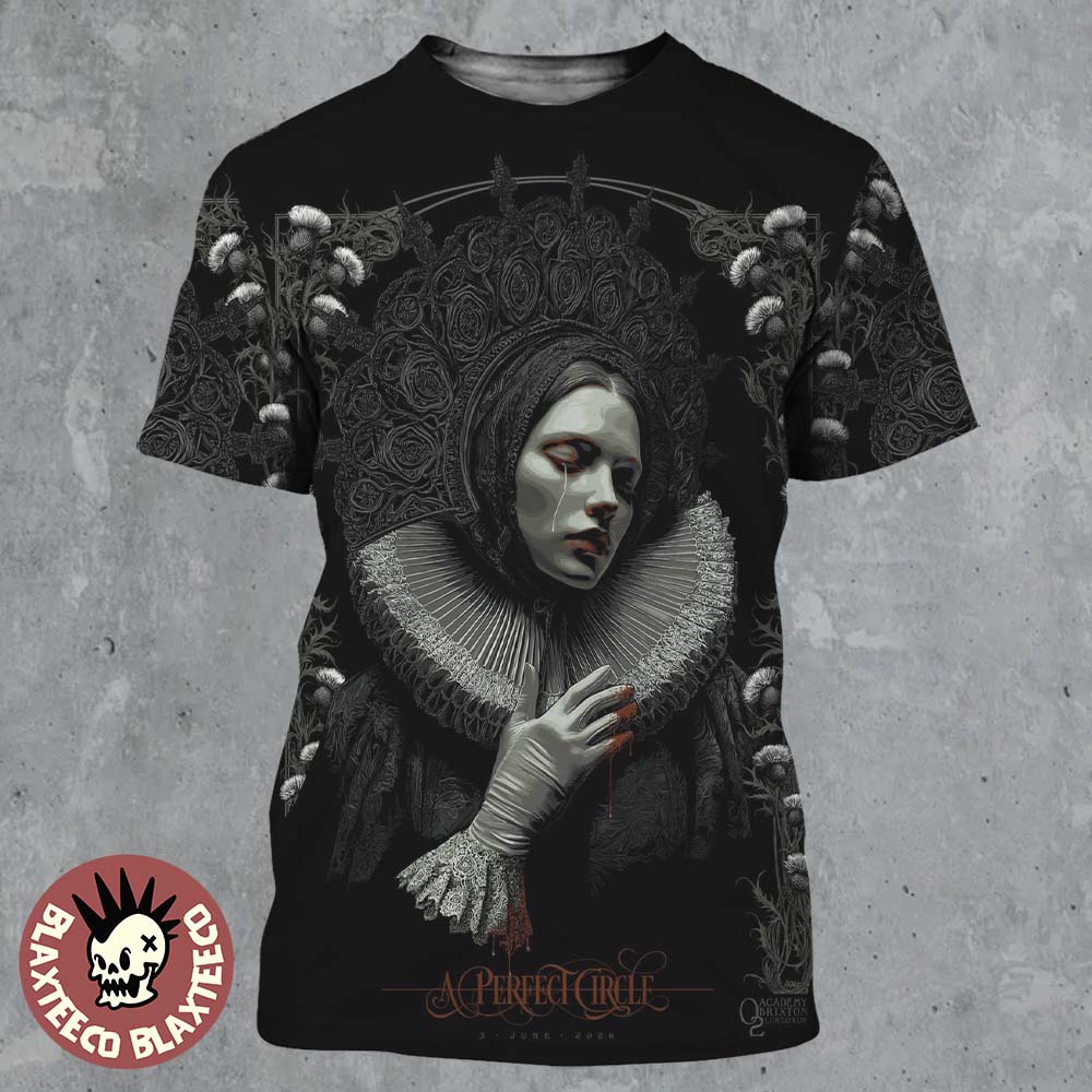 A Perfect Circle London UK 2026 Night 1 Exclusive Show Poster At O2 Academy Brixton On 3 June 2026 All Over Print Shirt