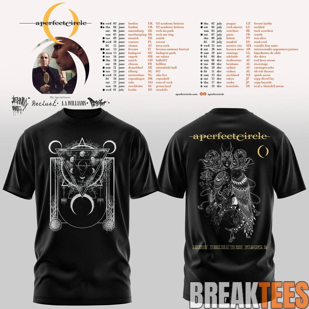 A Perfect Circle World Tour 2026 Shirt