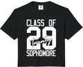 Sophomore Class of 2029 Twenty Nine High School Student Comfort Colors Crop Top