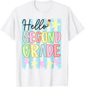 Hello Second Grade Boy Girl Back to School Second Grade T-Shirt