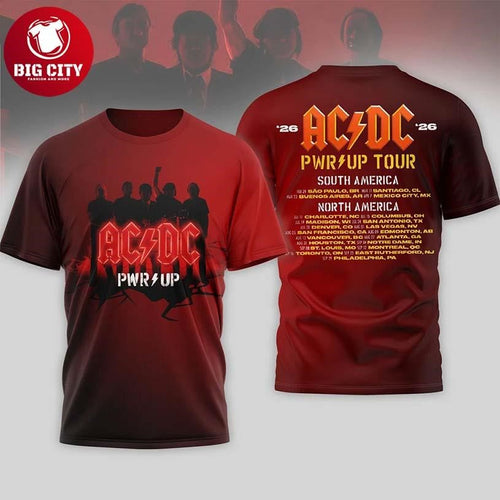 ACDC PWR Up Tour 2026 Fan Two Sided Shirt