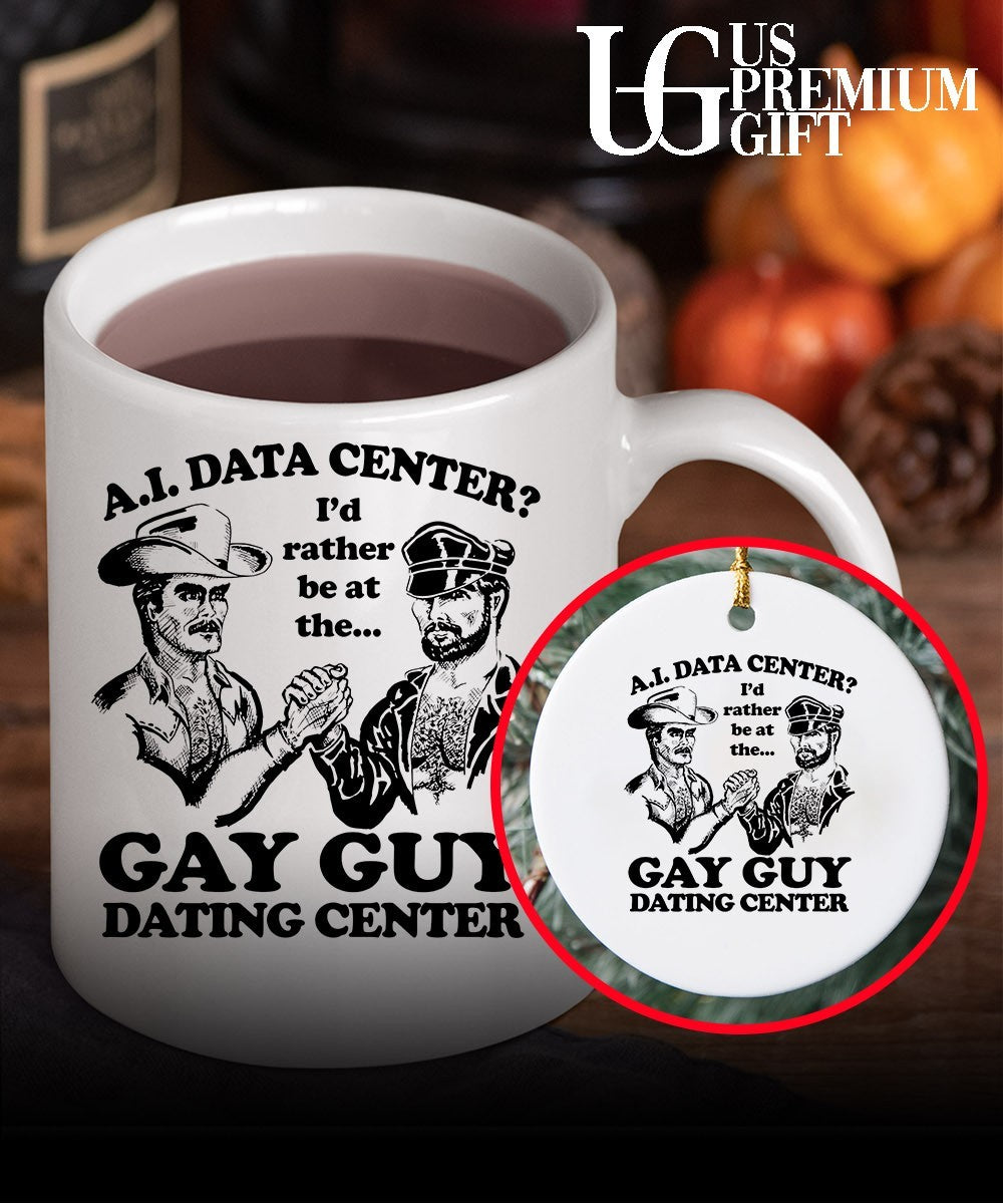AI Data Center I’d Rather Be At The Gay Guy Dating Center shirt