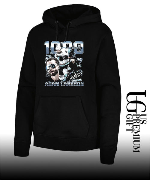 Adam Larsson Seattle Kraken hockey 1000 Games signature shirt