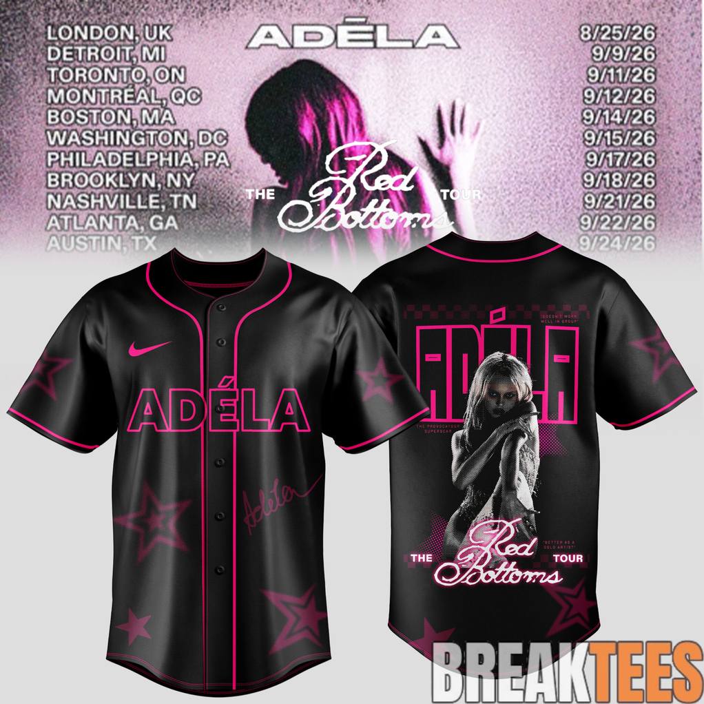 Adla The Red Bottoms Tour 2026 Baseball Jersey