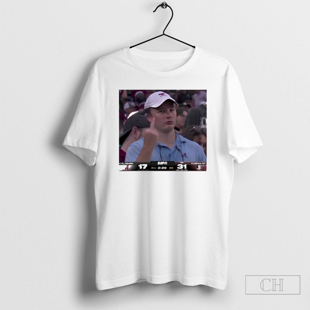 Alabama Fan Middle Finger Shirt Tee