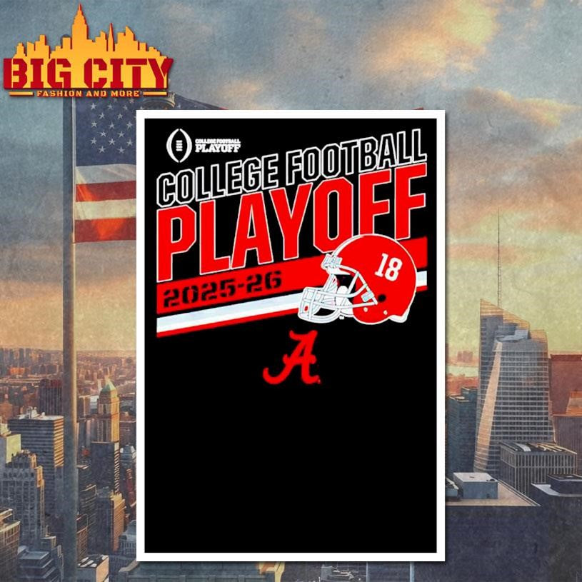 Alabama Football 2025-26 CFP Stripe Shirt