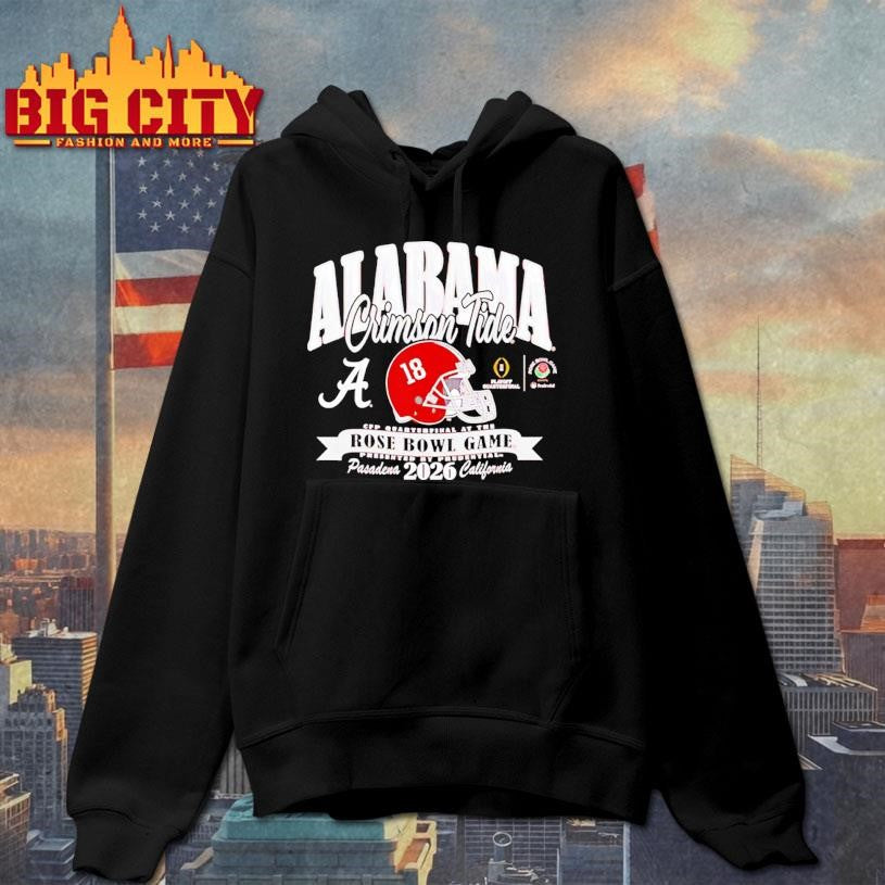 Alabama Football College Football Playoff 2026 Rose Bowl Shirt