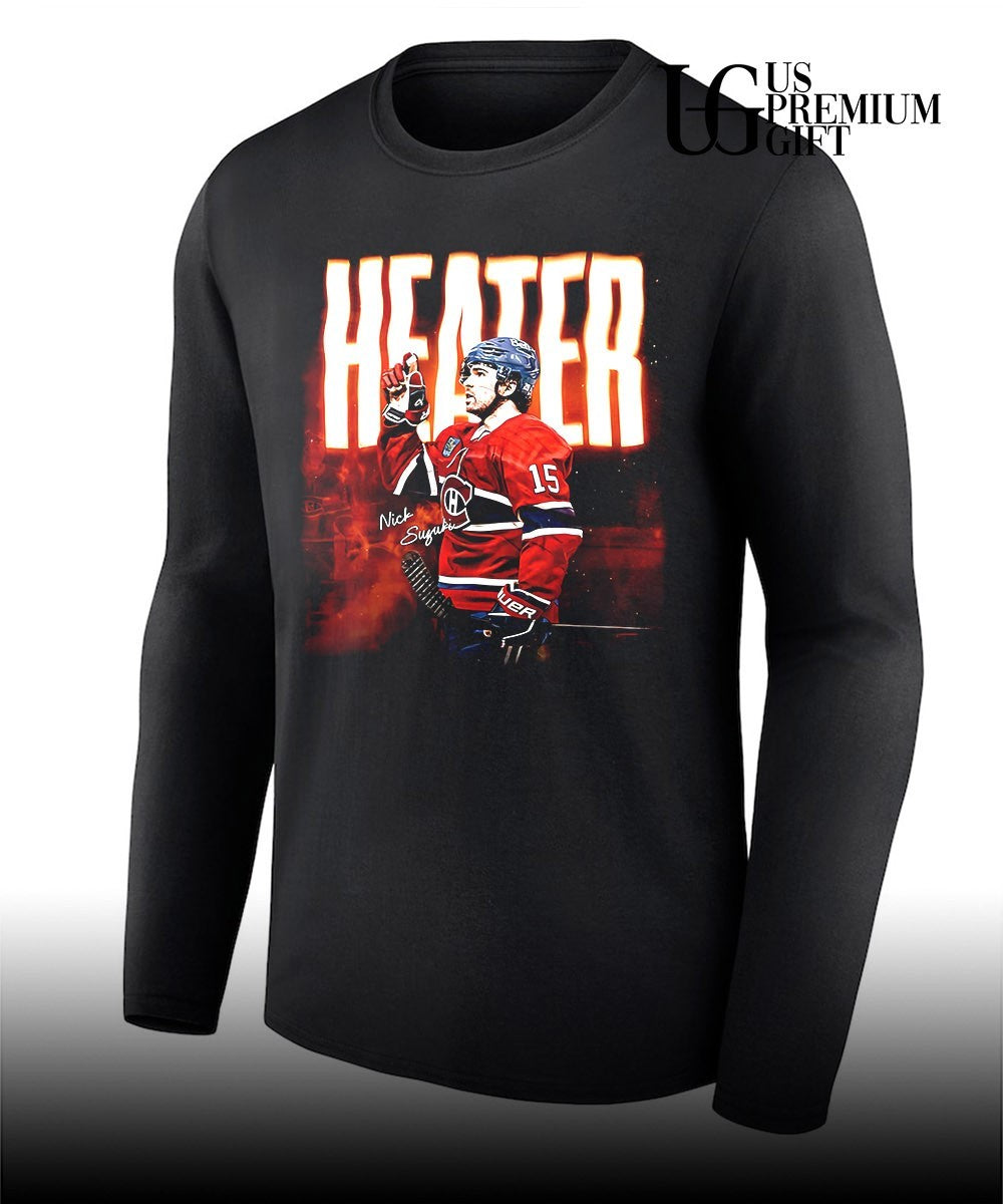 Alex Newhook Heater Nick Suzuki Montreal Canadiens hockey 2026 shirt