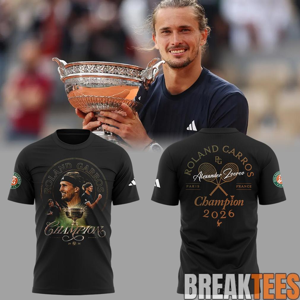 Alexander Zverev 2026 Roland-Garros Champions Shirt