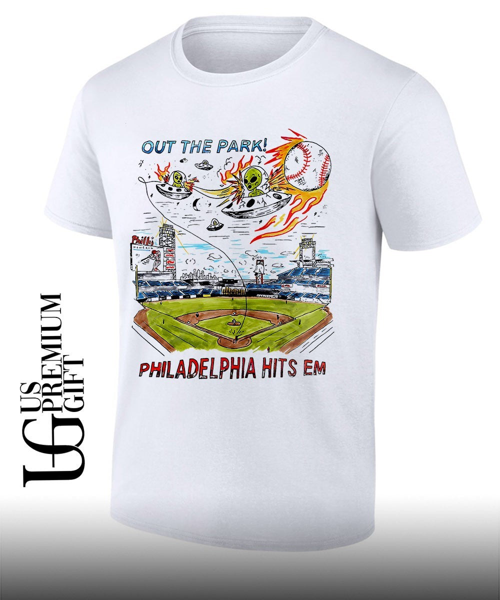 Aliens Out The Park Philadelphia Phillies Hits Em Stadium shirt