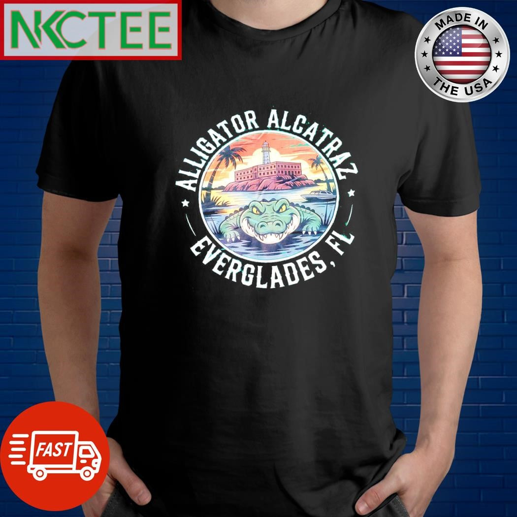 Alligator Alcatraz Everglades FL crocodile shirt