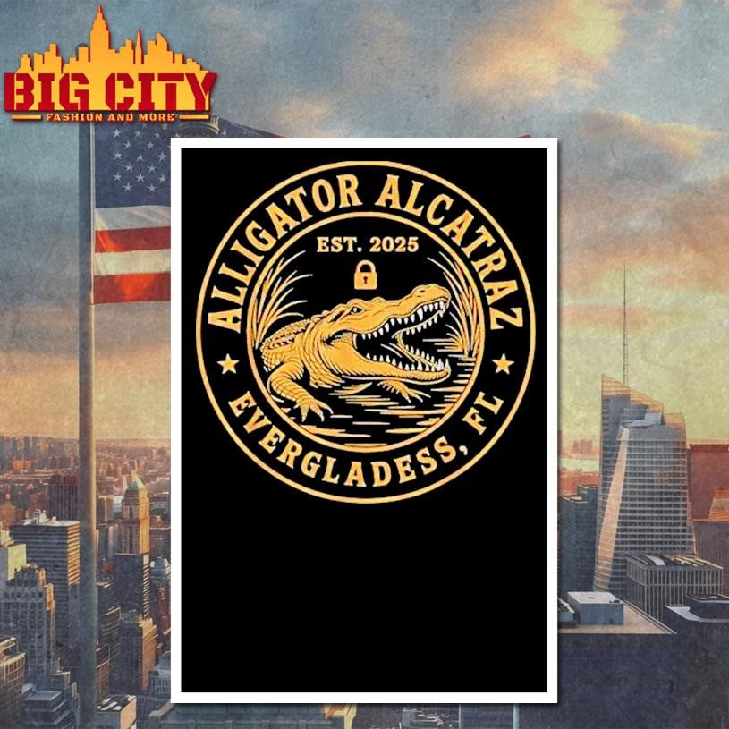 Alligator Alcatraz Florida Everglades Parody Est 2025 Shirt