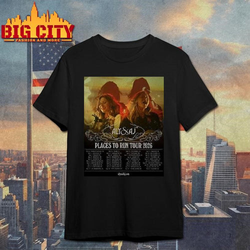 Aly And Aj Places To Run Live Tour 2026 Shirt