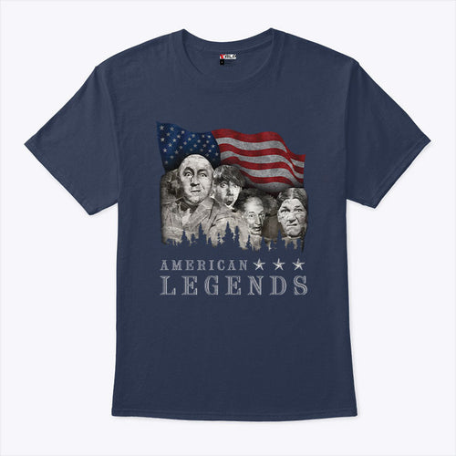 American Legends Rushmorons The Three Stooges Shirt