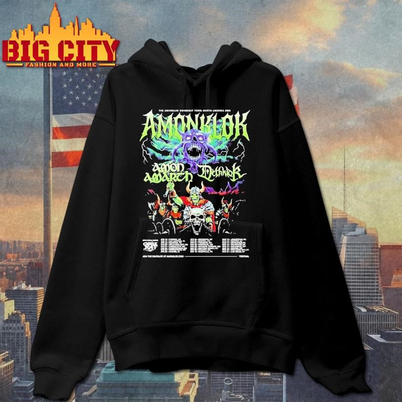 Amon Amarth And Dethklok Amonklok Conquest Tour North America 2026 Dates Shirt