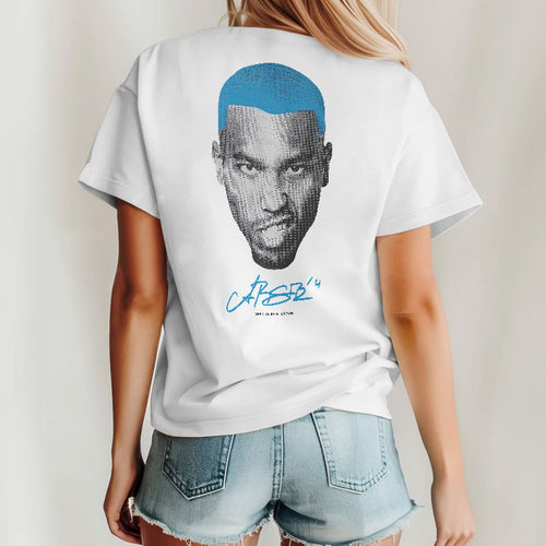 Amon-Ra St. Brown Blue Hair Shirt