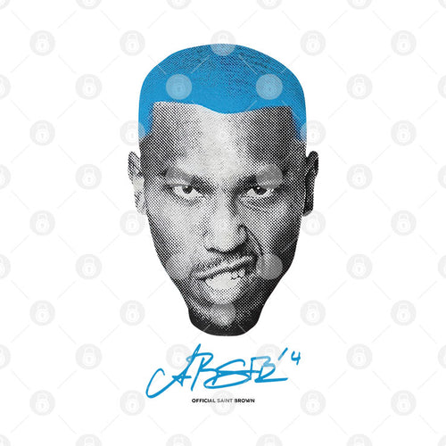 Amon-Ra St. Brown Blue Hair Shirt