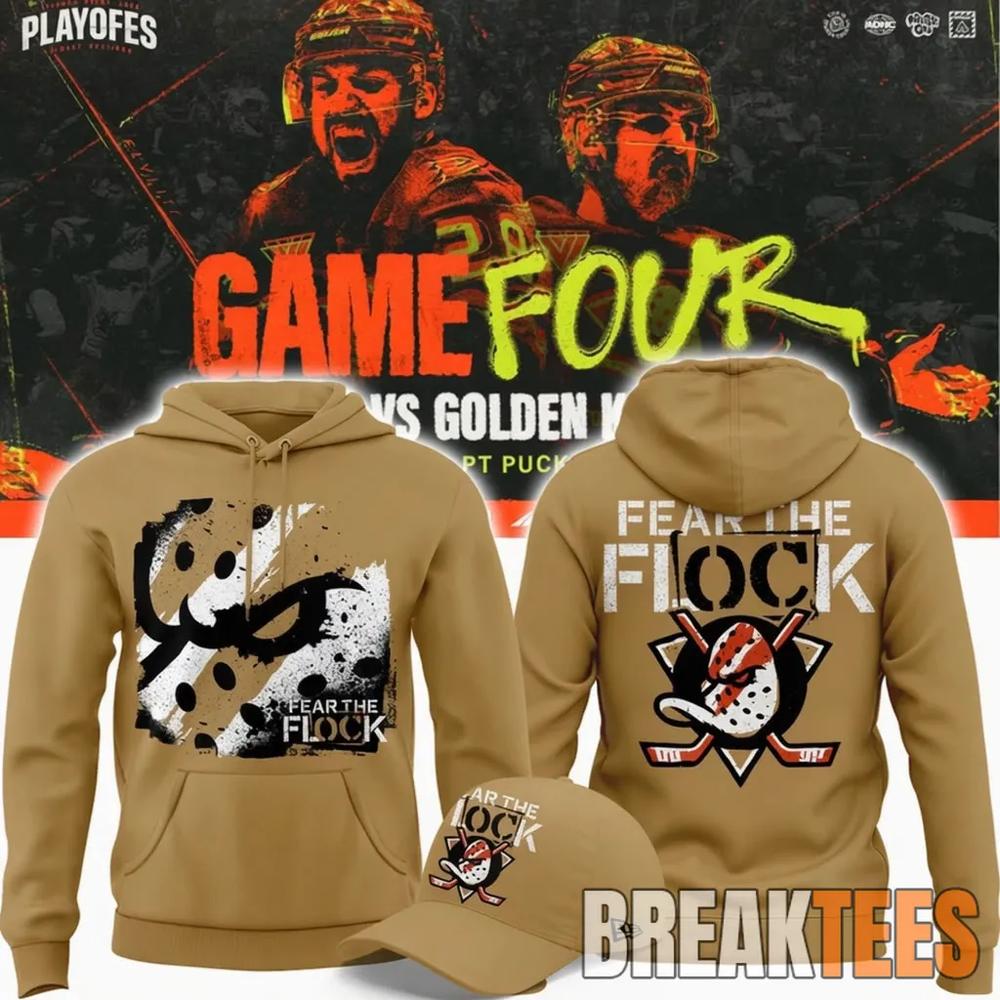 Anaheim Ducks 2026 Fear The Flock Playoff Limited Edition Hoodie