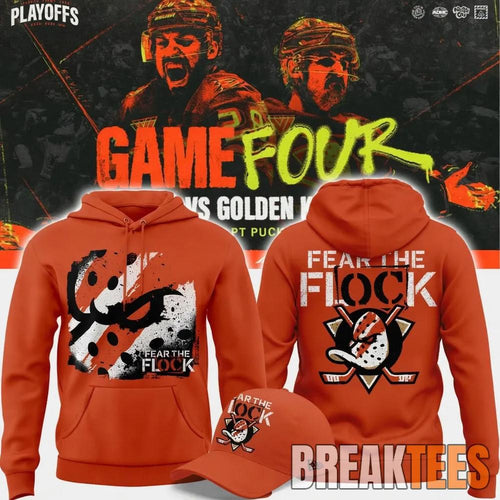 Anaheim Ducks 2026 Playoffs Game 4 Fear The Flock Hoodie