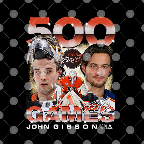 Anaheim Ducks John Gibson 500 Games Shirt
