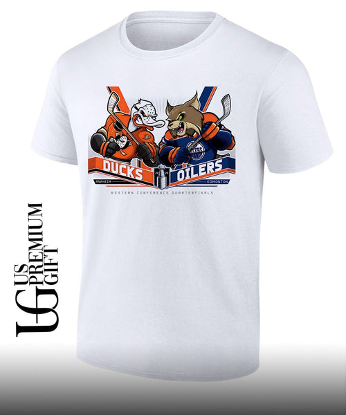 Anaheim Ducks vs Edmonton Oilers NHL Stanley Cup 2026 mascot shirt