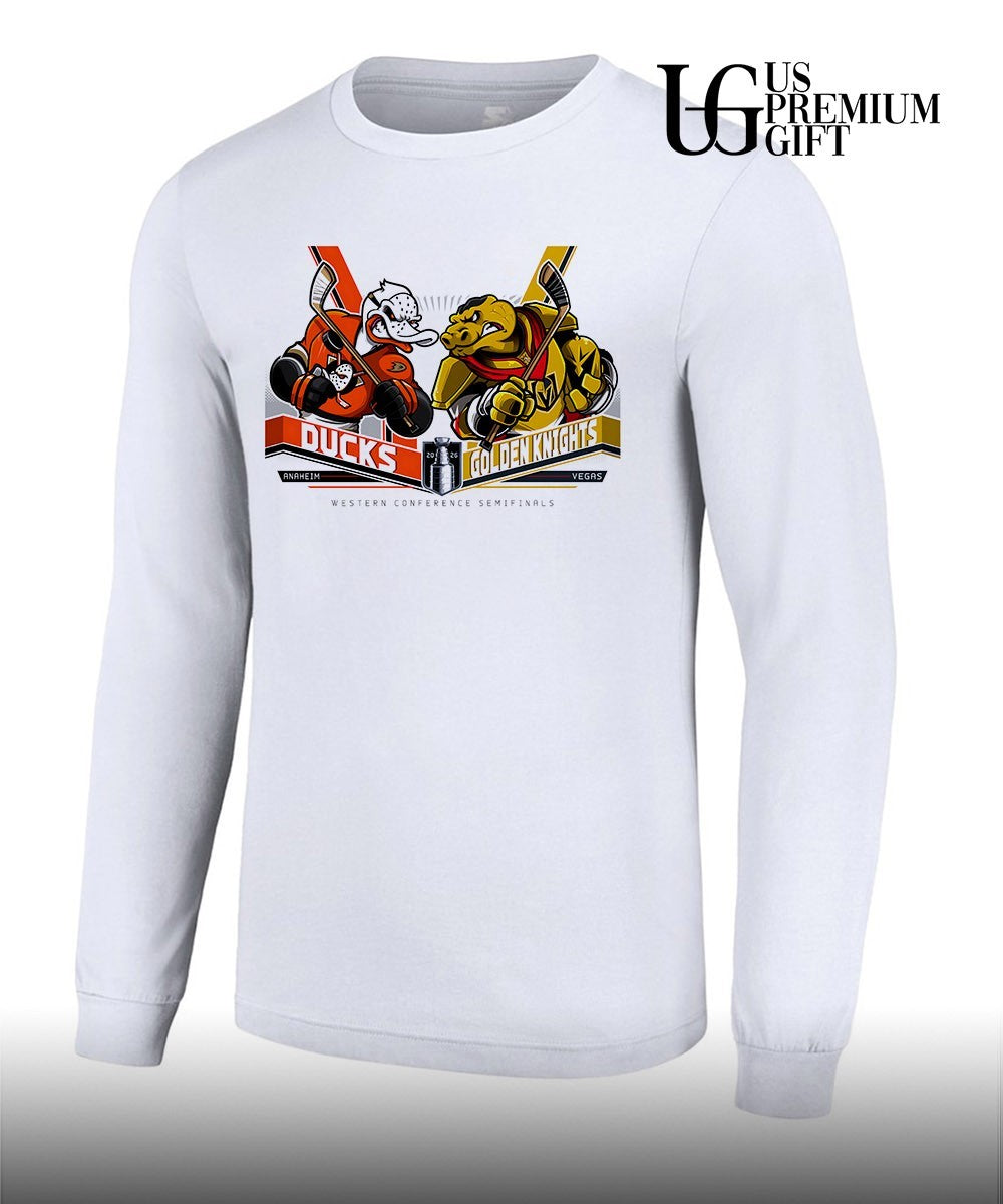 Anaheim Ducks vs Vegas Golden Knights NHL Western Conference Semifinals 2026 mascot shirt