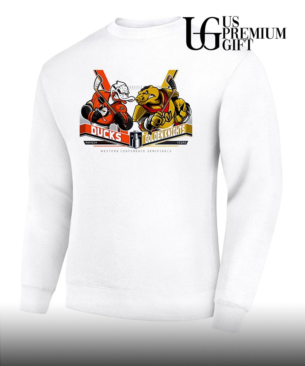 Anaheim Ducks vs Vegas Golden Knights NHL Western Conference Semifinals 2026 mascot shirt