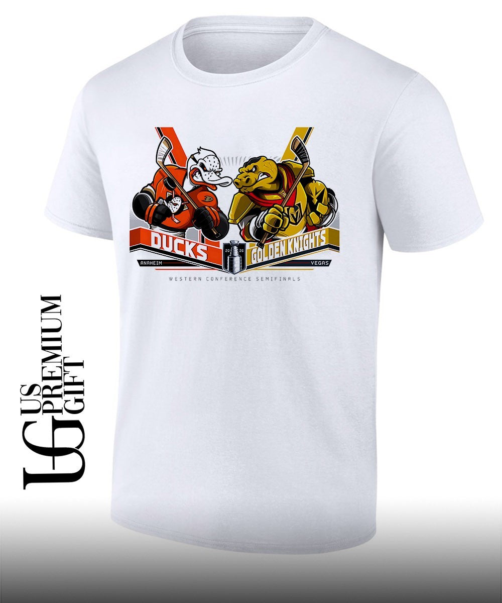 Anaheim Ducks vs Vegas Golden Knights NHL Western Conference Semifinals 2026 mascot shirt