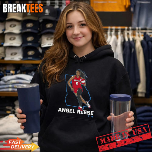 Angel Reese ATL State Star WNBA Basketball T-Shirt