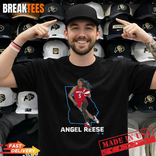 Angel Reese ATL State Star WNBA Basketball T-Shirt