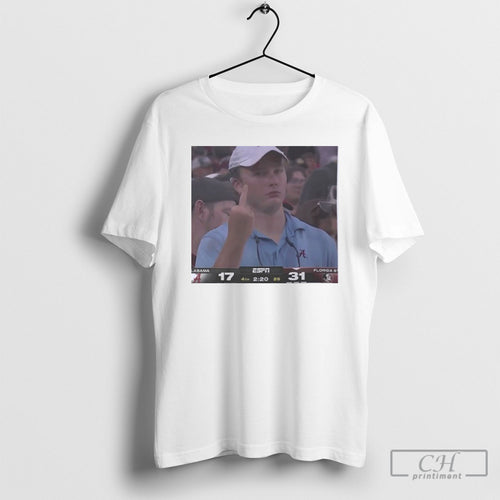 Angry Alabama Fan Middle Finger Shirt
