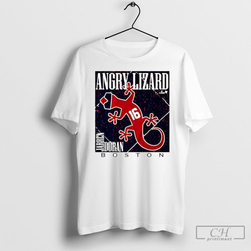 Angry Lizard Jarren Duran 16 Boston Red Sox Baseball Graphic Shirt Tee