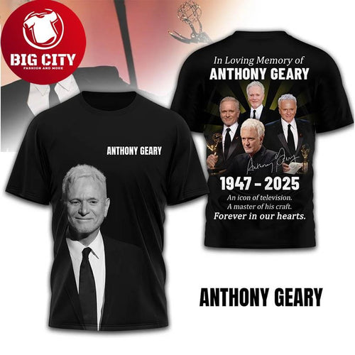 Anthony Geary In Loving Memory 2025 Tv Legend Tribute Two Sided Shirt