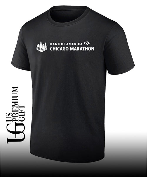 Anthony Rizzo wearing Bank of America Chicago Marathon shirt