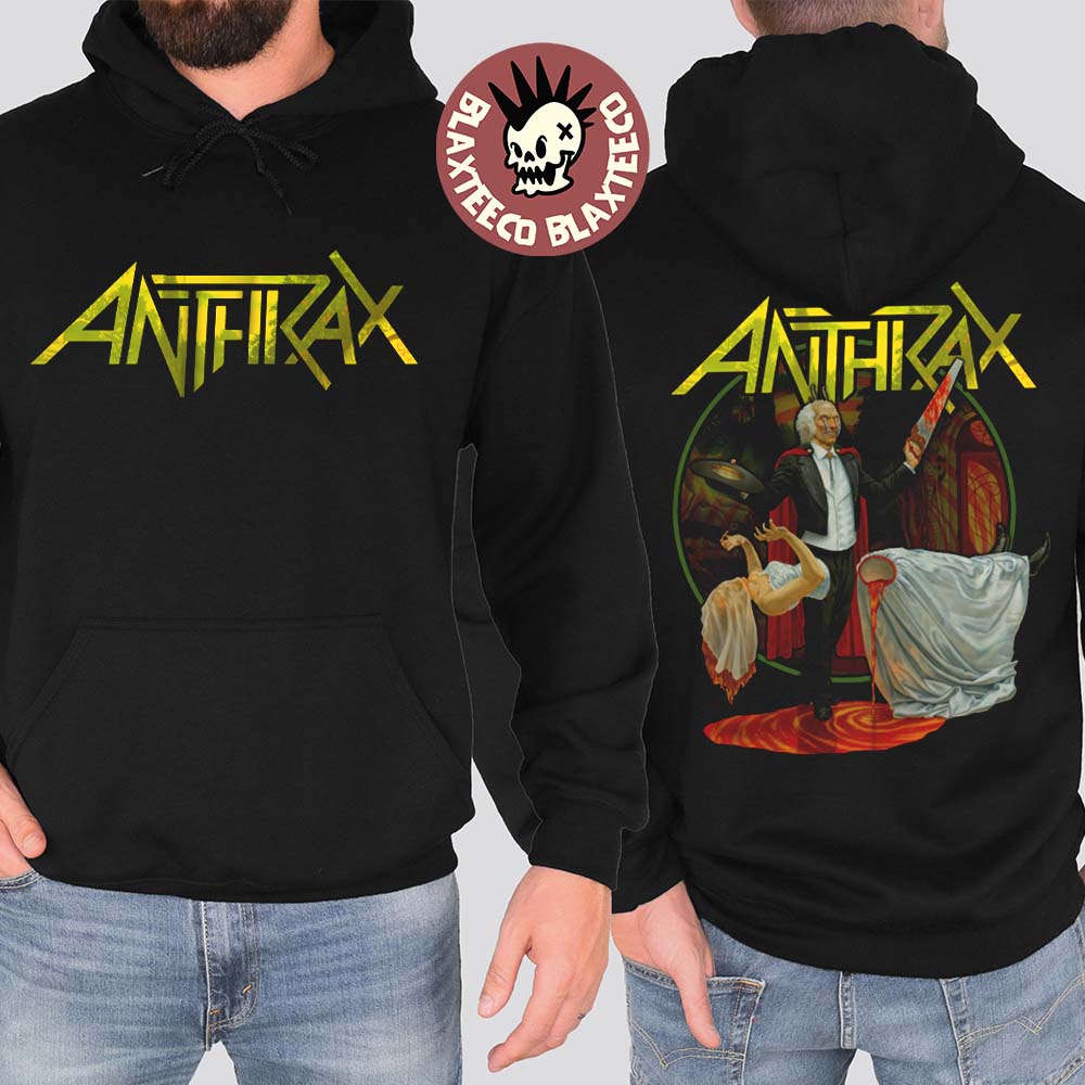 Anthrax Cursum Perficio Album Cover Two Sided Hoodie