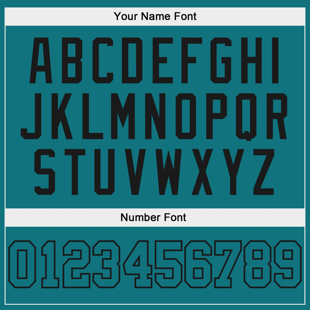 Custom Teal Teal-Black Authentic Baseball Jersey