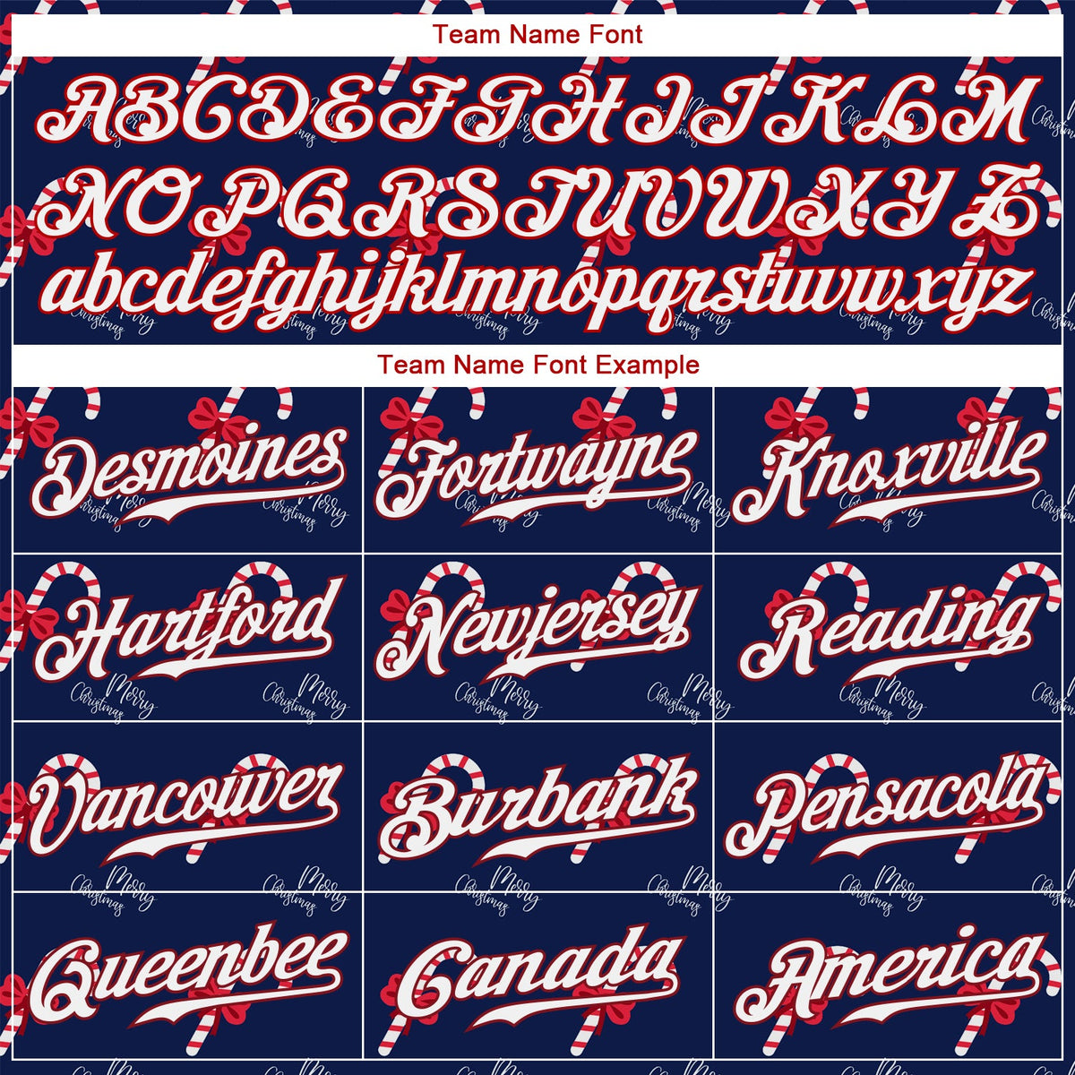 Custom Navy Red-White Christmas 3D Authentic Baseball Jersey