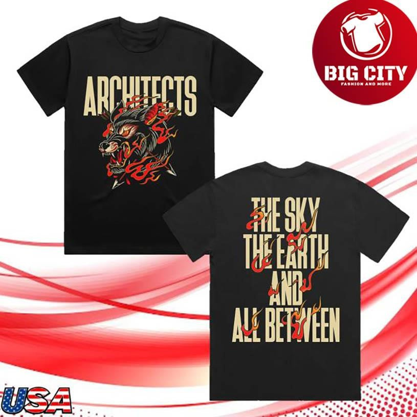 Architects Wolf Tattoo Two Sided Shirt