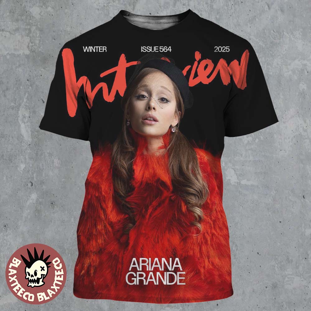 Ariana Grande Graces The Cover Of Interview Magazine Issue 564 Winter 2025 All Over Print Shirt